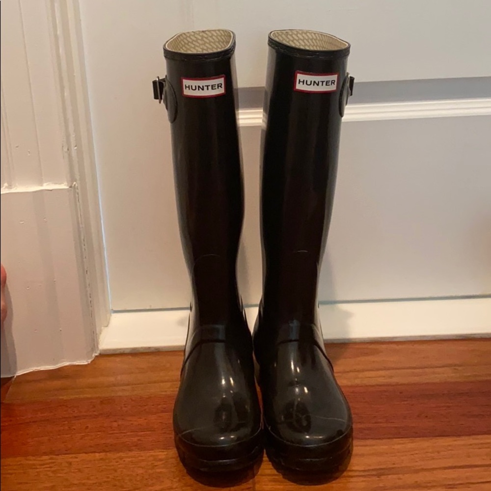 ☔️ Hunter black gloss rainboots - Picture 3 of 7